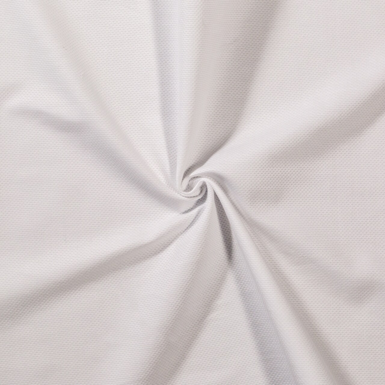 1 Yard White Birdseye Organic Cotton Pique Fabric Otranto Collection